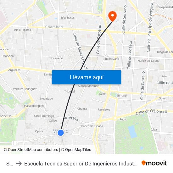 Sol to Escuela Técnica Superior De Ingenieros Industriales map
