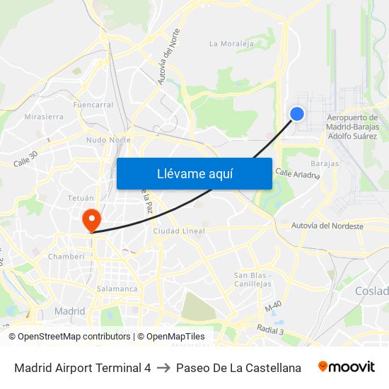 ¿Cómo llegar a Paseo de la Castellana en Madrid en Metro, Autobús, Tren o Tren ligero?