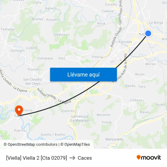 [Viella]  Viella 2 [Cta 02079] to Caces map