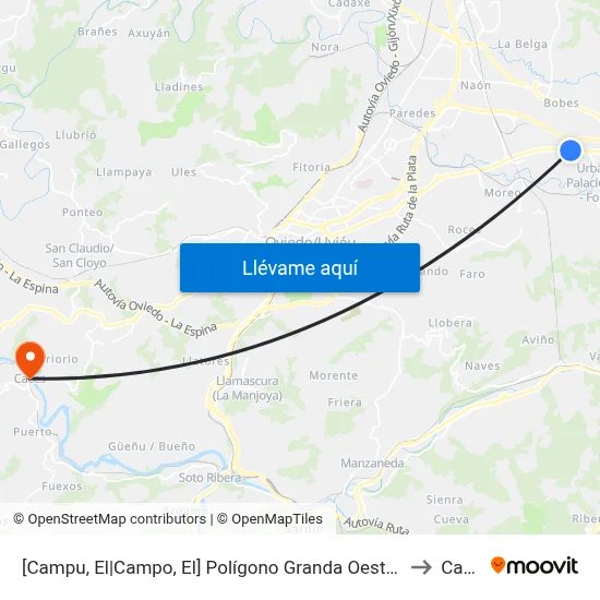 [Campu, El|Campo, El]  Polígono Granda Oeste [Cta 03579] to Caces map