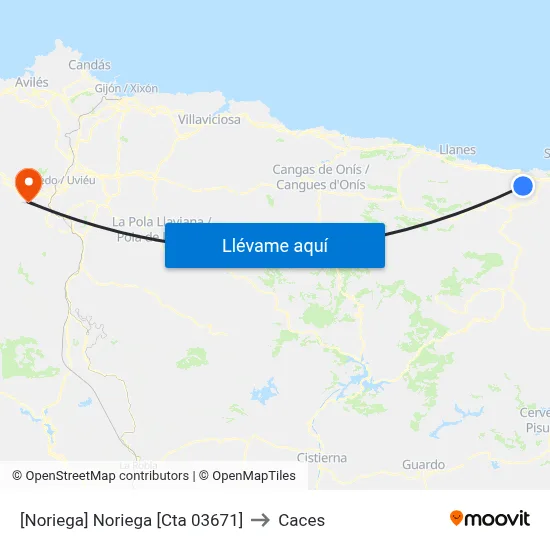 [Noriega]  Noriega [Cta 03671] to Caces map