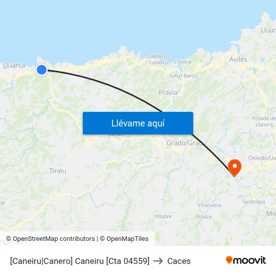 [Caneiru|Canero]  Caneiru [Cta 04559] to Caces map