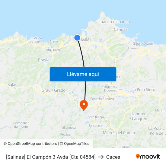 [Salinas]  El Campón 3 Avda [Cta 04584] to Caces map