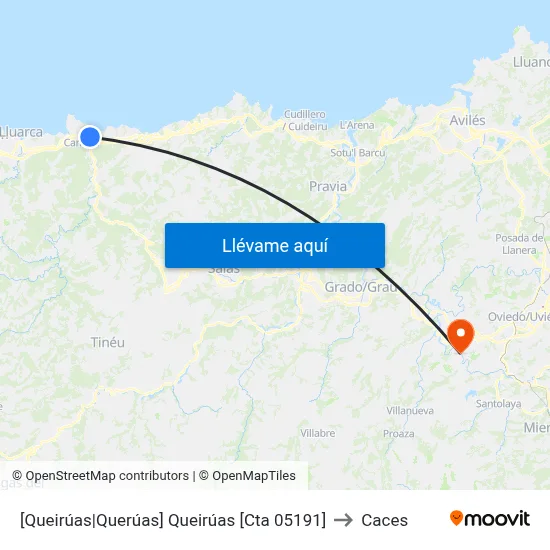 [Queirúas|Querúas]  Queirúas [Cta 05191] to Caces map