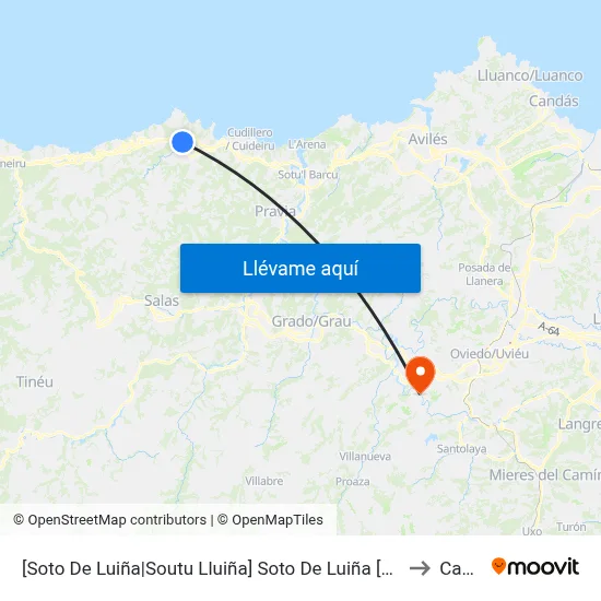 [Soto De Luiña|Soutu Lluiña]  Soto De Luiña [Cta 05277] to Caces map