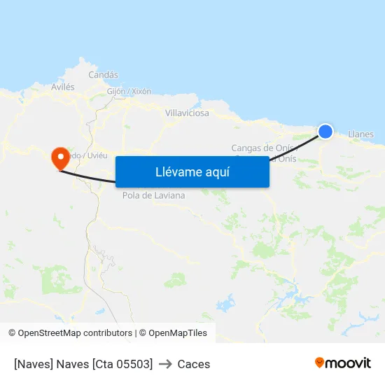 [Naves]  Naves [Cta 05503] to Caces map