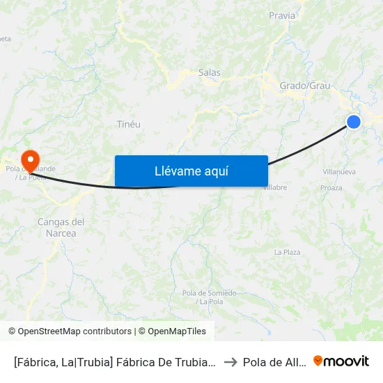 [Fábrica, La|Trubia]  Fábrica De Trubia [Cta 02443] to Pola de Allande map