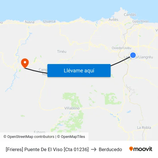 [Frieres]  Puente De El Viso [Cta 01236] to Berducedo map