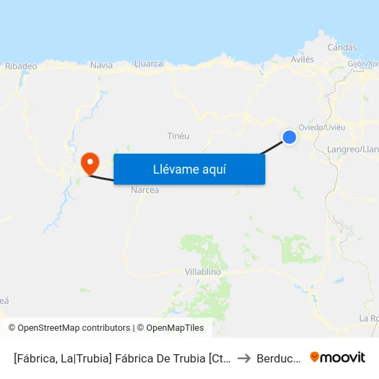 [Fábrica, La|Trubia]  Fábrica De Trubia [Cta 02443] to Berducedo map