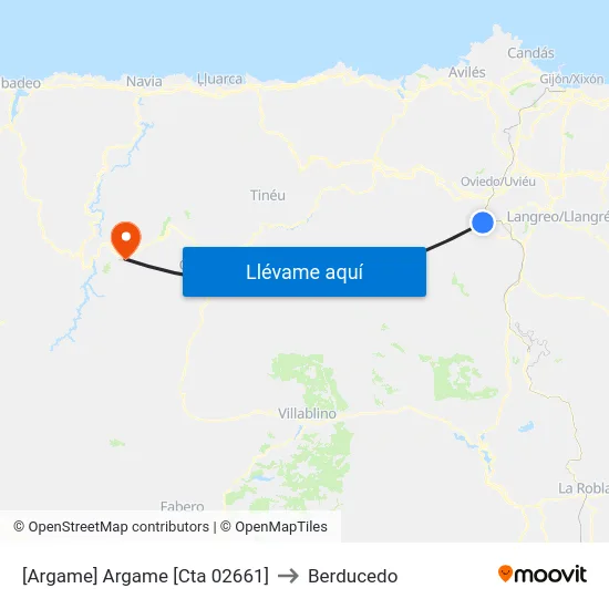 [Argame]  Argame [Cta 02661] to Berducedo map