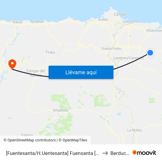 [Fuentesanta/H.Uentesanta]  Fuensanta [Cta 03180] to Berducedo map