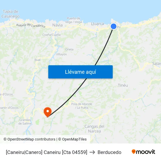 [Caneiru|Canero]  Caneiru [Cta 04559] to Berducedo map