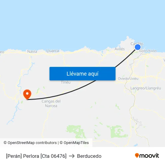 [Perán]  Perlora [Cta 06476] to Berducedo map