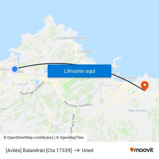 [Avilés]  Balandrán [Cta 17339] to Uned map