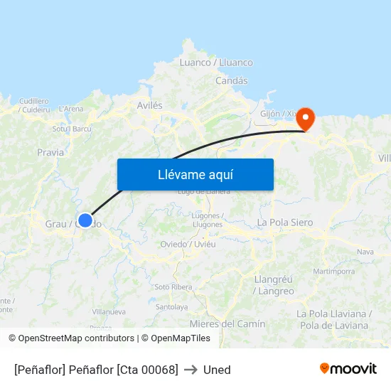 [Peñaflor]  Peñaflor [Cta 00068] to Uned map