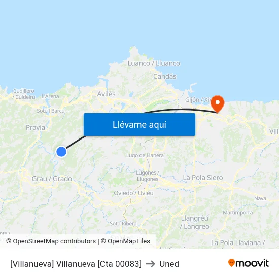 [Villanueva]  Villanueva [Cta 00083] to Uned map