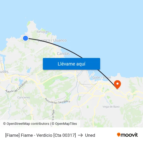 [Fiame]  Fiame - Verdicio [Cta 00317] to Uned map