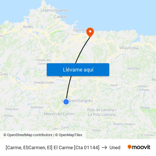 [Carme, El|Carmen, El]  El Carme [Cta 01144] to Uned map