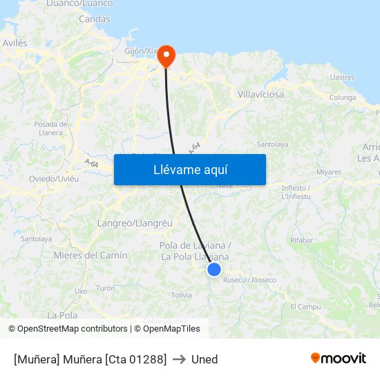 [Muñera]  Muñera [Cta 01288] to Uned map