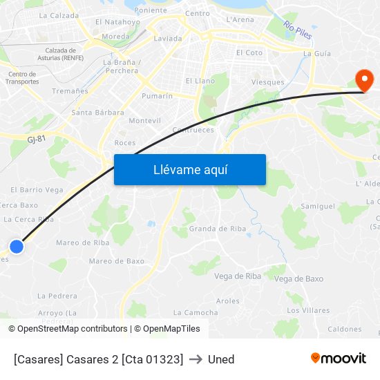 [Casares]  Casares 2 [Cta 01323] to Uned map
