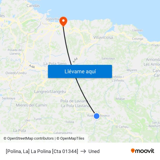 [Polina, La]  La Polina [Cta 01344] to Uned map