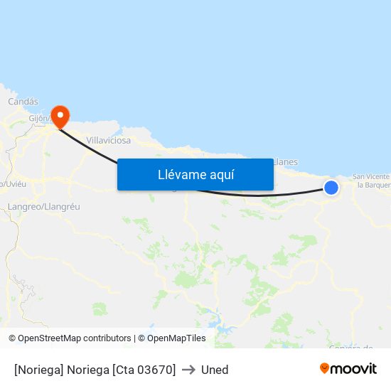[Noriega]  Noriega [Cta 03670] to Uned map