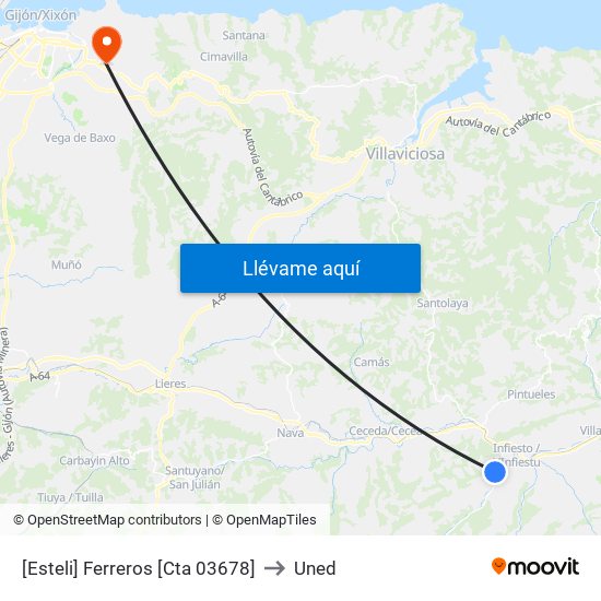 [Esteli]  Ferreros [Cta 03678] to Uned map