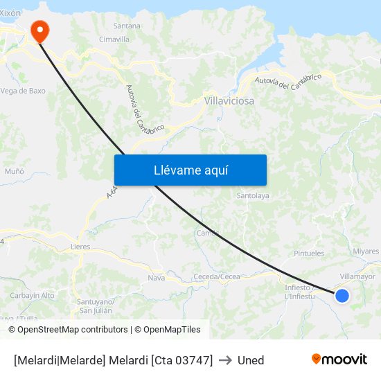[Melardi|Melarde]  Melardi [Cta 03747] to Uned map