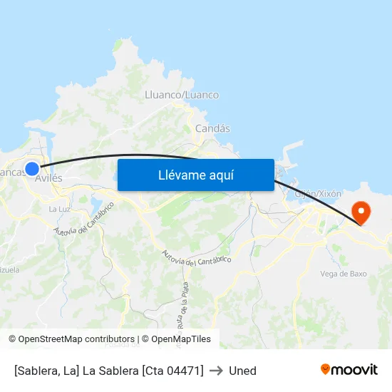 [Sablera, La]  La Sablera [Cta 04471] to Uned map