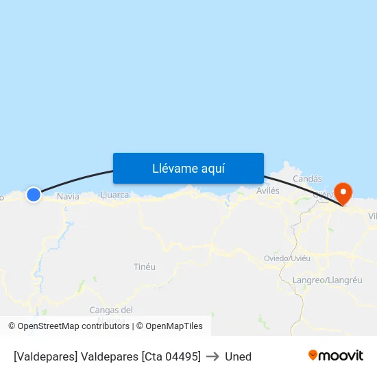 [Valdepares]  Valdepares [Cta 04495] to Uned map
