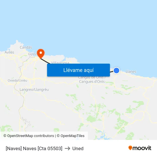 [Naves]  Naves [Cta 05503] to Uned map