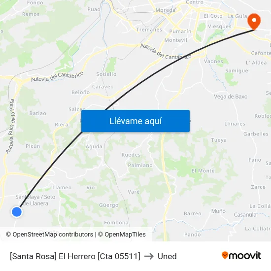 [Santa Rosa]  El Herrero [Cta 05511] to Uned map