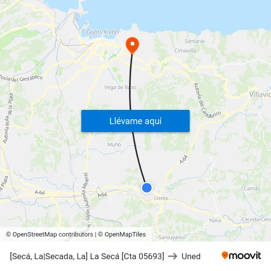 [Secá, La|Secada, La]  La Secá [Cta 05693] to Uned map