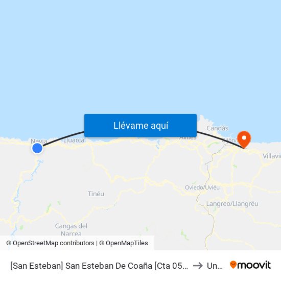 [San Esteban]  San Esteban De Coaña [Cta 05764] to Uned map