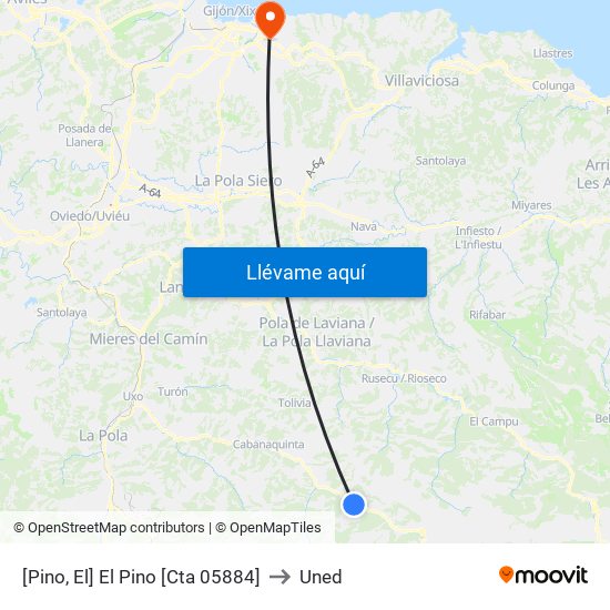 [Pino, El]  El Pino [Cta 05884] to Uned map