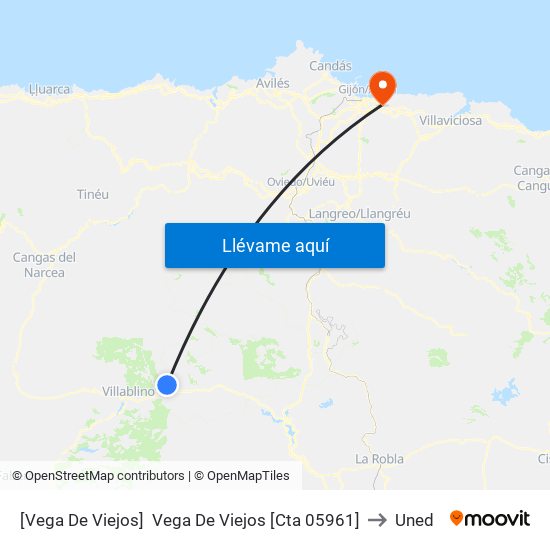[Vega De Viejos]  Vega De Viejos [Cta 05961] to Uned map