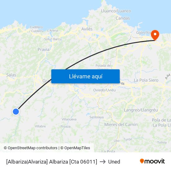 [Albariza|Alvariza]  Albariza [Cta 06011] to Uned map