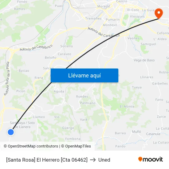 [Santa Rosa]  El Herrero [Cta 06462] to Uned map