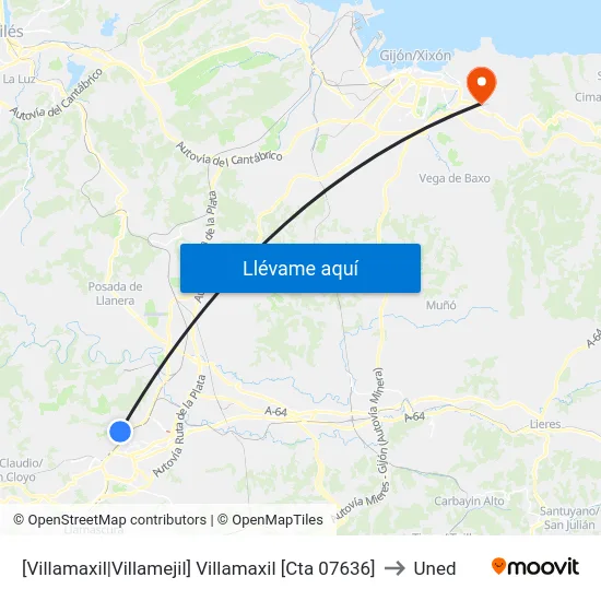 [Villamaxil|Villamejil]  Villamaxil [Cta 07636] to Uned map