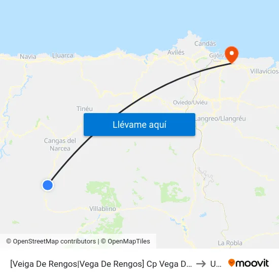 [Veiga De Rengos|Vega De Rengos]  Cp Vega De Rengos [Cta 09524] to Uned map