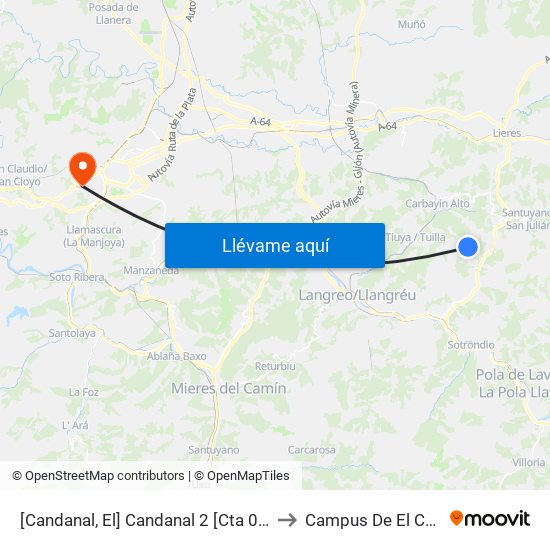 [Candanal, El]  Candanal 2 [Cta 09199] to Campus De El Cristo map