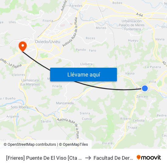 [Frieres]  Puente De El Viso [Cta 01297] to Facultad De Derecho map