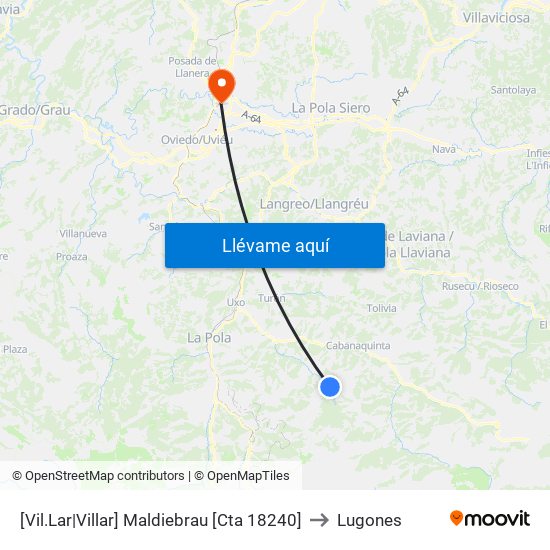 [Vil.Lar|Villar]  Maldiebrau [Cta 18240] to Lugones map