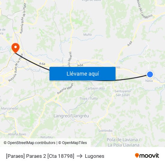 [Paraes]  Paraes 2 [Cta 18798] to Lugones map