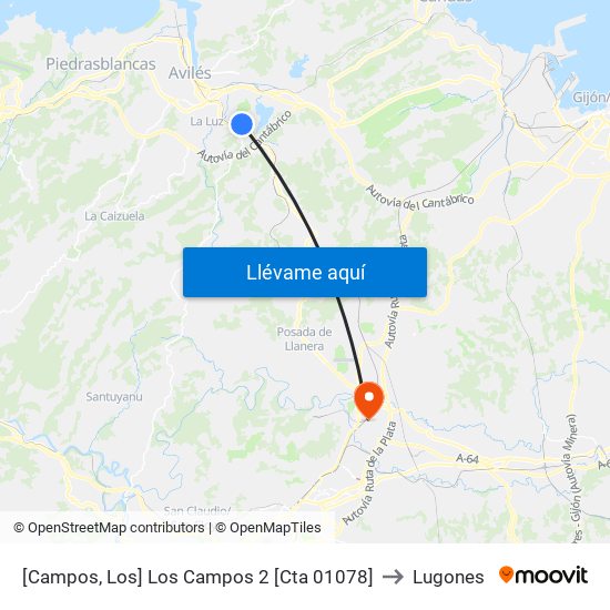 [Campos, Los]  Los Campos 2 [Cta 01078] to Lugones map