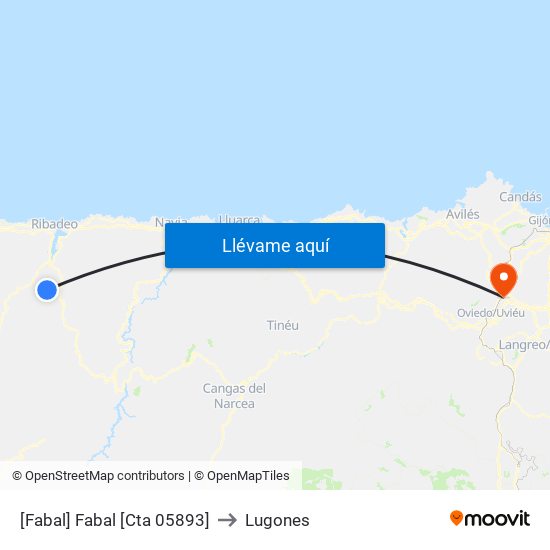 [Fabal]  Fabal [Cta 05893] to Lugones map