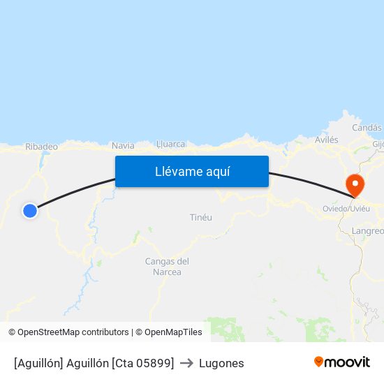 [Aguillón]  Aguillón [Cta 05899] to Lugones map