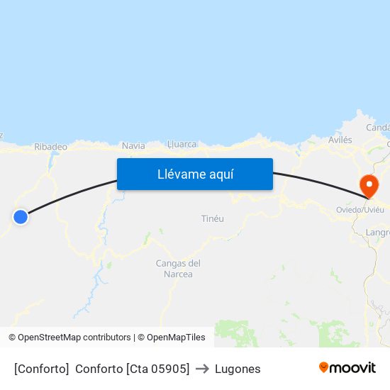 [Conforto]  Conforto [Cta 05905] to Lugones map