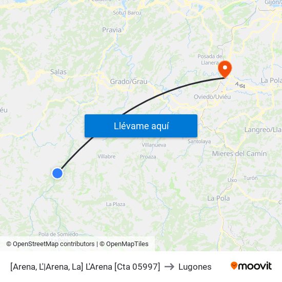 [Arena, L'|Arena, La]  L'Arena [Cta 05997] to Lugones map