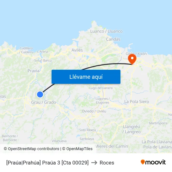 [Praúa|Prahúa]  Praúa 3 [Cta 00029] to Roces map